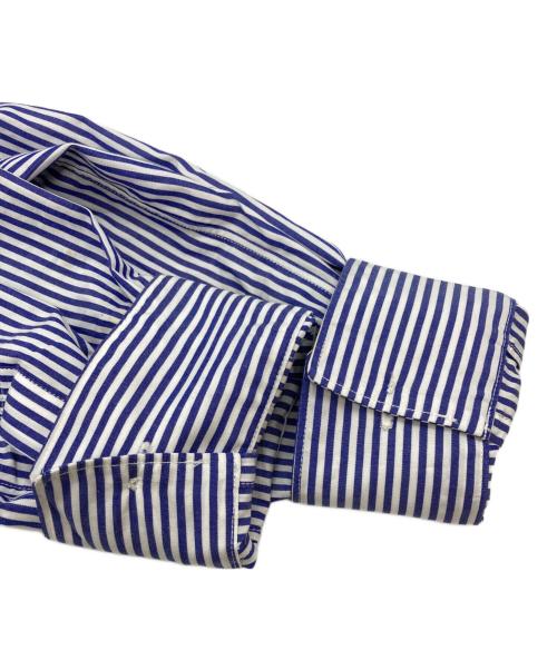 CDG（シーディージー）CDG (シーディージー) バックプリントストライプシャツ/Striped shirt ブルー サイズ:Sの古着・服飾アイテム