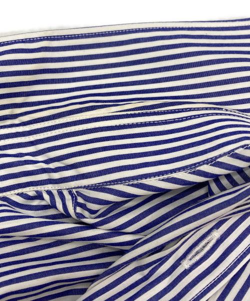 CDG（シーディージー）CDG (シーディージー) バックプリントストライプシャツ/Striped shirt ブルー サイズ:Sの古着・服飾アイテム