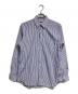 CDG（シーディージー）の古着「バックプリントストライプシャツ/Striped shirt」｜ブルー