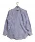CDG (シーディージー) バックプリントストライプシャツ/Striped shirt ブルー サイズ:S：13000円