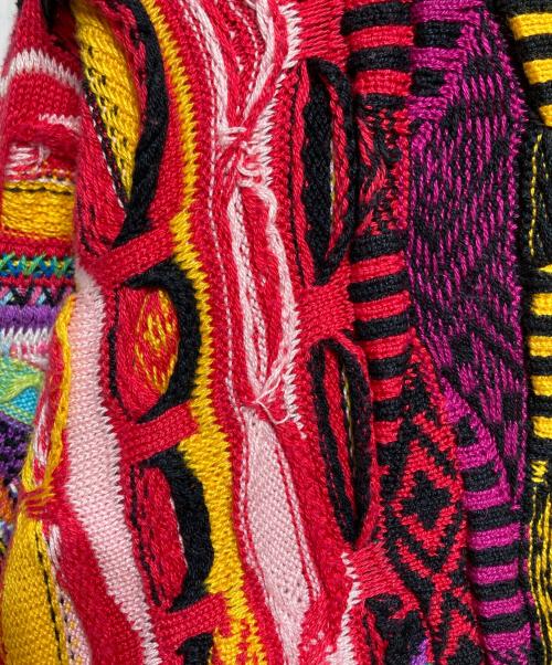 Coogi（クージー）Coogi (クージー) 3Dコラージュニット/Collage knitwear マルチカラー サイズ:Sの古着・服飾アイテム