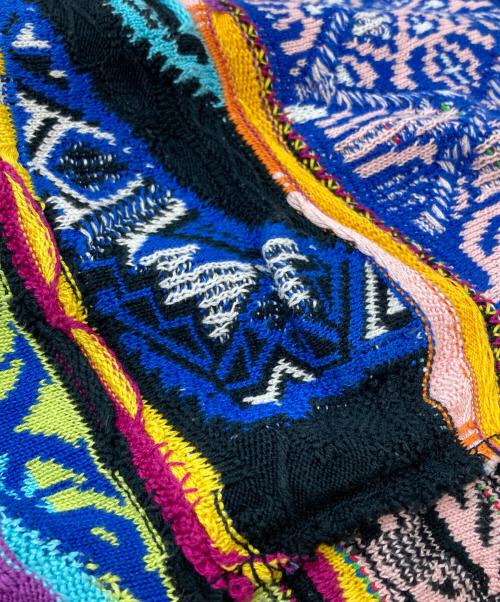 Coogi（クージー）Coogi (クージー) 3Dコラージュニット/Collage knitwear マルチカラー サイズ:Sの古着・服飾アイテム