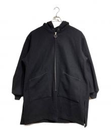 COMOLI（コモリ）の古着「メルトンフーデッドコート/Melton hooded coat」｜ブラック