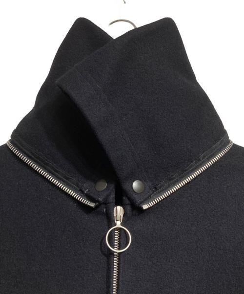 COMOLI（コモリ）COMOLI (コモリ) メルトンフーデッドコート/Melton hooded coat ブラック サイズ:3の古着・服飾アイテム