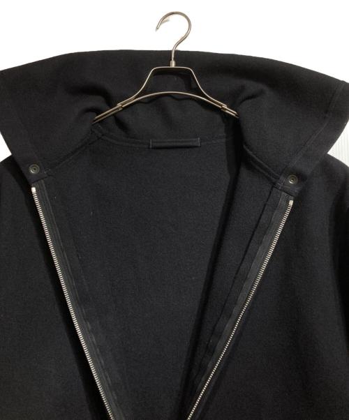 COMOLI（コモリ）COMOLI (コモリ) メルトンフーデッドコート/Melton hooded coat ブラック サイズ:3の古着・服飾アイテム