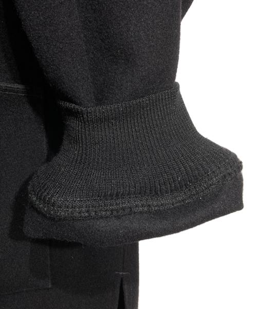 COMOLI（コモリ）COMOLI (コモリ) メルトンフーデッドコート/Melton hooded coat ブラック サイズ:3の古着・服飾アイテム
