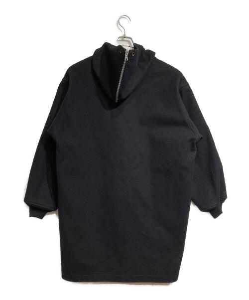 COMOLI（コモリ）COMOLI (コモリ) メルトンフーデッドコート/Melton hooded coat ブラック サイズ:3の古着・服飾アイテム