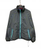 SUPREMEシュプリーム）の古着「25FW Plaid Track Jacket」｜ネイビー×グリーン