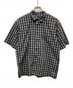 SUPREMEシュプリーム）の古着「Mini Plaid S/S Shirt」｜ブラック×グレー