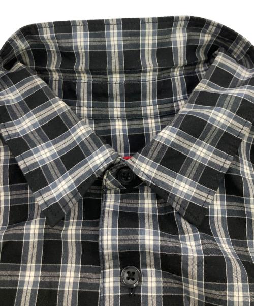 SUPREME（シュプリーム）Supreme (シュプリーム) Mini Plaid S/S Shirt ブラック×グレー サイズ:Mの古着・服飾アイテム