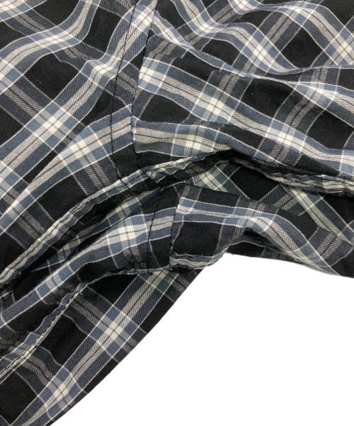 SUPREME（シュプリーム）Supreme (シュプリーム) Mini Plaid S/S Shirt ブラック×グレー サイズ:Mの古着・服飾アイテム