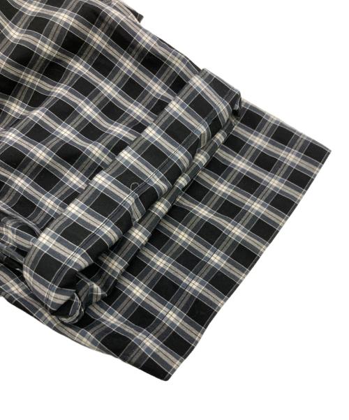SUPREME（シュプリーム）Supreme (シュプリーム) Mini Plaid S/S Shirt ブラック×グレー サイズ:Mの古着・服飾アイテム