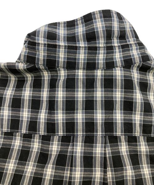 SUPREME（シュプリーム）Supreme (シュプリーム) Mini Plaid S/S Shirt ブラック×グレー サイズ:Mの古着・服飾アイテム