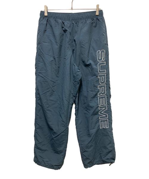 SUPREME（シュプリーム）SUPREME (シュプリーム) Spellout Embroidered Track Pant ブルー サイズ:Lの古着・服飾アイテム