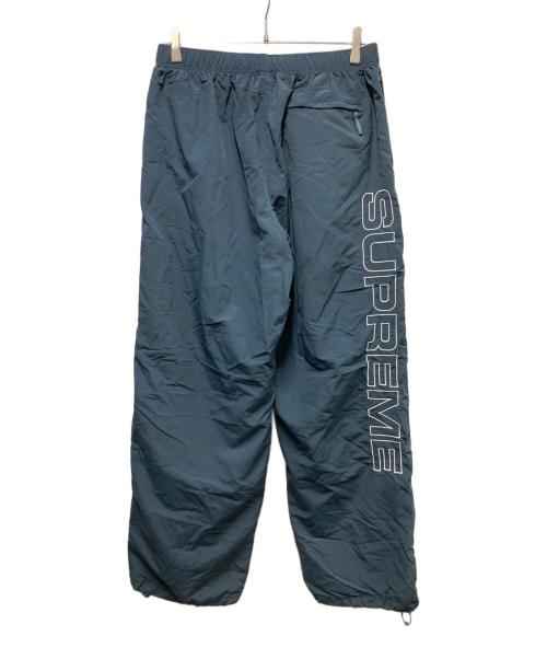 SUPREME（シュプリーム）SUPREME (シュプリーム) Spellout Embroidered Track Pant ブルー サイズ:Lの古着・服飾アイテム