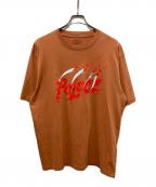 PALACEパレス）の古着「SCRATCHY T-SHIRT」｜オレンジ