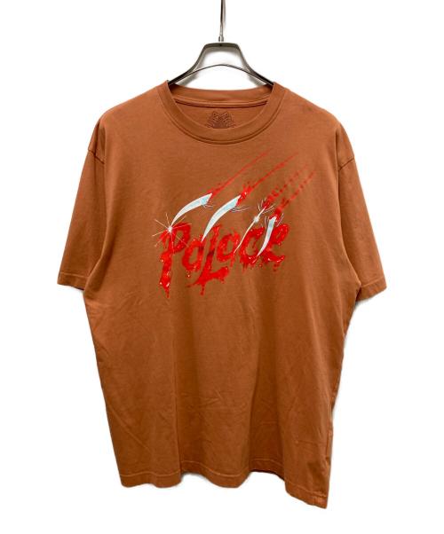 PALACE（パレス）PALACE (パレス) SCRATCHY T-SHIRT オレンジ サイズ:XLの古着・服飾アイテム