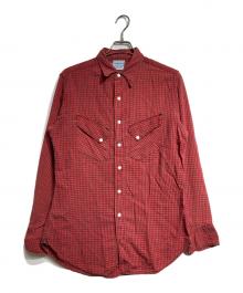 ROEBUCKS（ローバックス）の古着「ウエスタンチャックシャツ/western check shirt」｜レッド