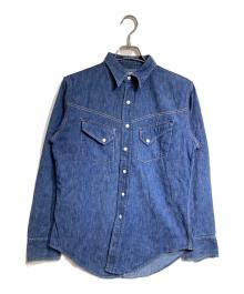 ROEBUCKS（ローバックス）の古着「デニムウエスタンシャツ/Denim Western Shirt」｜インディゴ