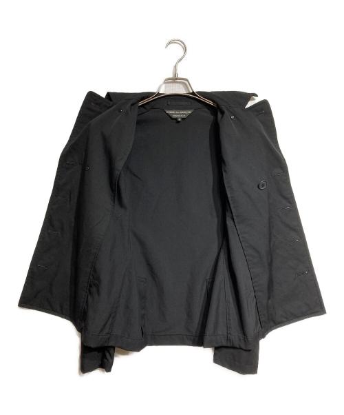 COMME des GARCONS HOMME PLUS（コムデギャルソンオムプリュス）COMME des GARCONS HOMME PLUS (コムデギャルソンオムプリュス) ウールギャバダブルジャケット/Wool Gabardine Double-Breasted Jacket ブラック サイズ:XSの古着・服飾アイテム
