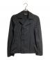 COMME des GARCONS HOMME PLUS（コムデギャルソンオムプリュス）の古着「ウールギャバダブルジャケット/Wool Gabardine Double-Breasted Jacket」｜ブラック