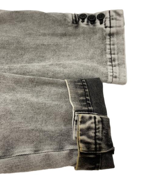 BLACK COMME des GARCONS（ブラックコムデギャルソン）BLACK COMME des GARCONS (ブラックコムデギャルソン) ケミカルウォッシュ4ボタンテーラードジャケット/Tailored Jacket グレー サイズ:Lの古着・服飾アイテム