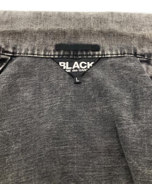 BLACK COMME des GARCONS（ブラックコムデギャルソン）BLACK COMME des GARCONS (ブラックコムデギャルソン) ケミカルウォッシュ4ボタンテーラードジャケット/Tailored Jacket グレー サイズ:Lの古着・服飾アイテム
