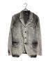 BLACK COMME des GARCONS（ブラックコムデギャルソン）の古着「ケミカルウォッシュ4ボタンテーラードジャケット/Tailored Jacket」｜グレー