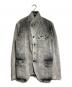 BLACK COMME des GARCONS (ブラックコムデギャルソン) ケミカルウォッシュ4ボタンテーラードジャケット/Tailored Jacket グレー サイズ:L：18000円