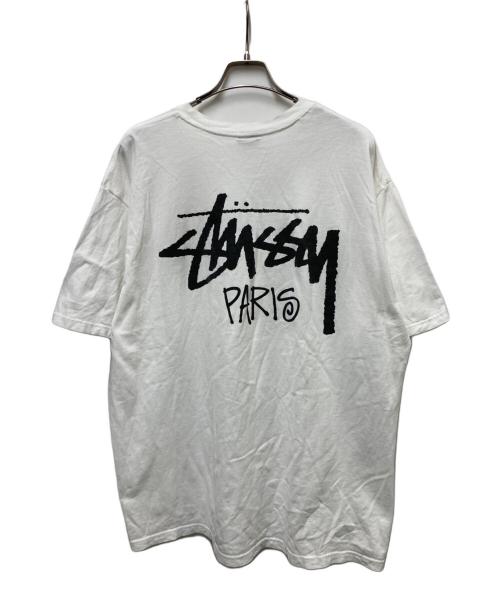stussy（ステューシー）stussy (ステューシー) Paris Tee ホワイト サイズ:XLの古着・服飾アイテム