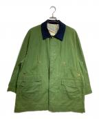 HERMESエルメス）の古着「襟切替フィールドコート/field coat」｜グリーン
