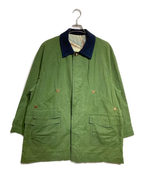 HERMES（エルメス）HERMES (エルメス) 襟切替フィールドコート/field coat グリーン サイズ:52の古着・服飾アイテム