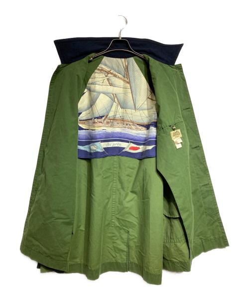 HERMES（エルメス）HERMES (エルメス) 襟切替フィールドコート/field coat グリーン サイズ:52の古着・服飾アイテム