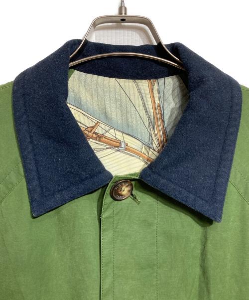 HERMES（エルメス）HERMES (エルメス) 襟切替フィールドコート/field coat グリーン サイズ:52の古着・服飾アイテム