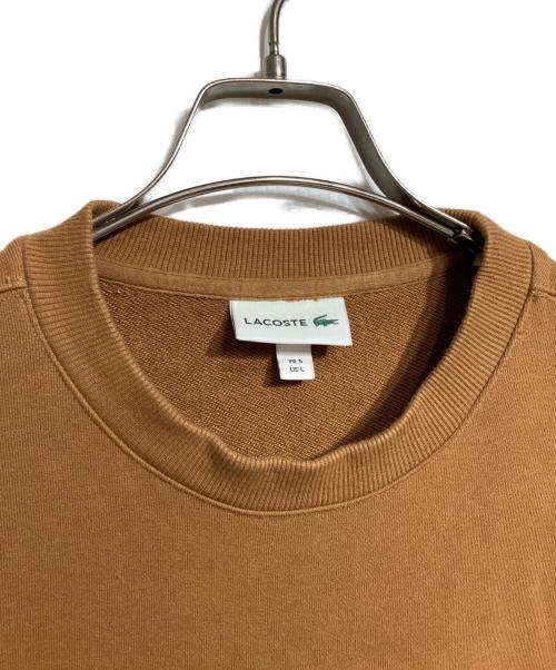 LACOSTE（ラコステ）LACOSTE (ラコステ) ワッペンスウェット/patch sweatshirt ブラウン サイズ:Lの古着・服飾アイテム