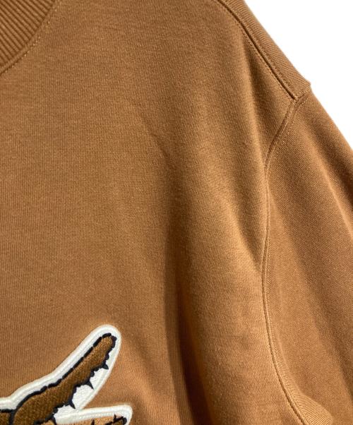 LACOSTE（ラコステ）LACOSTE (ラコステ) ワッペンスウェット/patch sweatshirt ブラウン サイズ:Lの古着・服飾アイテム