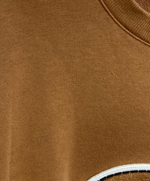 LACOSTE（ラコステ）LACOSTE (ラコステ) ワッペンスウェット/patch sweatshirt ブラウン サイズ:Lの古着・服飾アイテム