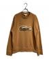 LACOSTE（ラコステ）の古着「ワッペンスウェット/patch sweatshirt」｜ブラウン