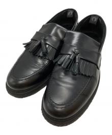 FRED PERRY×GEORGE COX（フレッドペリー×ジョージコックス）の古着「TASSEL LOAFER BLACK 20FA-I/タッセルローファー」｜ブラック