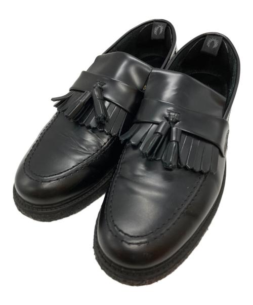 FRED PERRY（フレッドペリー）FRED PERRY (フレッドペリー) GEORGE COX (ジョージコックス) TASSEL LOAFER BLACK 20FA-I/タッセルローファー ブラック サイズ:27㎝の古着・服飾アイテム