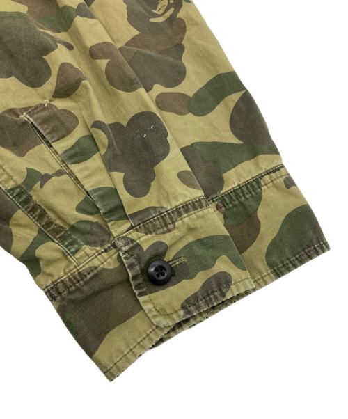 A BATHING APE（アベイシングエイプ）A BATHING APE (アベイシングエイプ) 1ST CAMO SHARK SHIRT HOODIE オリーブ サイズ:XLの古着・服飾アイテム