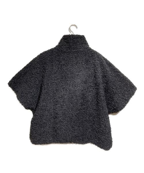THREE DOTS（スリードッツ）THREE DOTS (スリードッツ) プードルボア ポンチョベスト/ Poodle boa　Poncho vest グレー サイズ:Sの古着・服飾アイテム