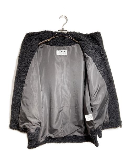 THREE DOTS（スリードッツ）THREE DOTS (スリードッツ) プードルボア ポンチョベスト/ Poodle boa　Poncho vest グレー サイズ:Sの古着・服飾アイテム