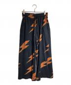 TENDER PERSONテンダ―パーソン）の古着「BOLT LOUNGE PANTS/ボルト ラウンジ パンツ」｜ブラック
