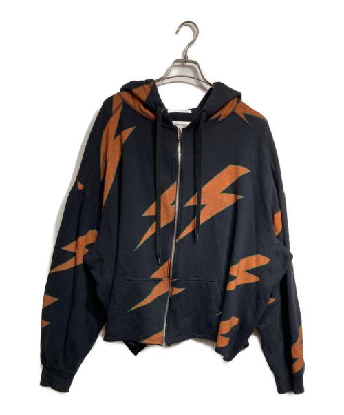 TENDER PERSON（テンダ―パーソン）TENDER PERSON (テンダ―パーソン) BOLT ZIP HOODIE ブラック サイズ:Lの古着・服飾アイテム
