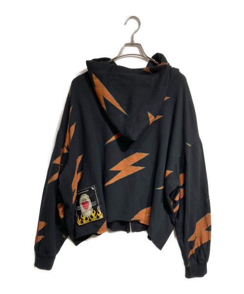 TENDER PERSON（テンダ―パーソン）TENDER PERSON (テンダ―パーソン) BOLT ZIP HOODIE ブラック サイズ:Lの古着・服飾アイテム