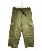 J.W.ANDERSONジェイダブリューアンダーソン）の古着「Wide leg trousers/ワイドレッグトラウザーズ」｜グリーン