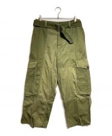 J.W.ANDERSON（ジェイダブリューアンダーソン）の古着「Wide leg trousers/ワイドレッグトラウザーズ」｜グリーン