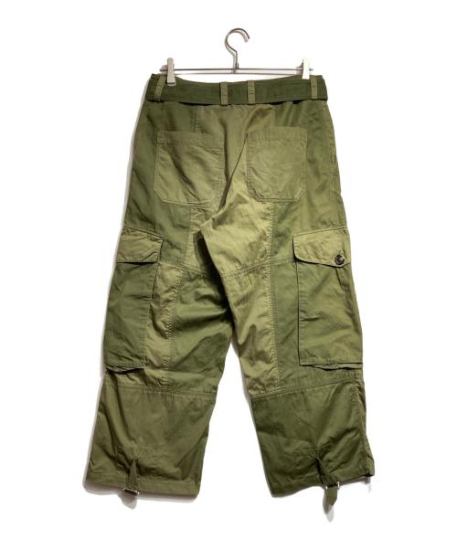 J.W.ANDERSON（ジェイダブリューアンダーソン）J.W.ANDERSON (ジェイダブリューアンダーソン) Wide leg trousers/ワイドレッグトラウザーズ グリーン サイズ:46の古着・服飾アイテム