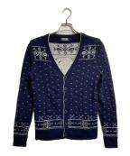 Hysteric Glamourヒステリックグラマー）の古着「ヒスガールカーディガン/Hysteric Girl Cardigan」｜ネイビー